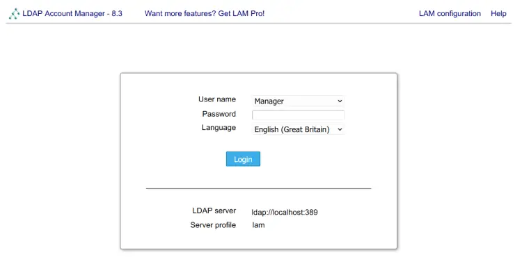 менеджер учетных записей ldap