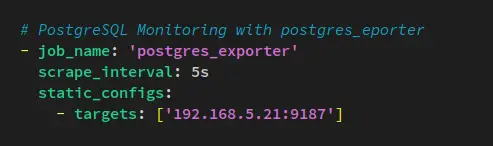 добавить postgres_exporter в prometheus