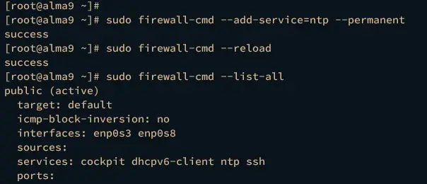 настройка firewalld