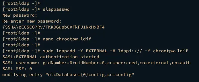 настройка администратора openldap-сервера
