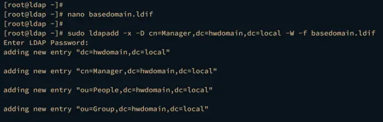 добавление базового домена