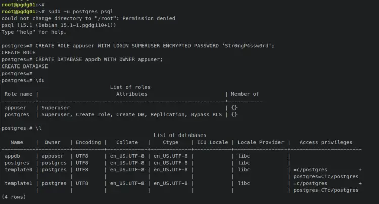 создание базы данных пользователей