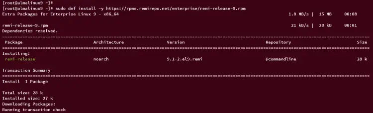 добавить репозиторий remi