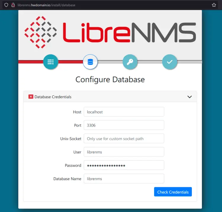 база данных настроек