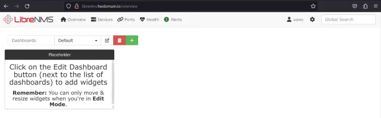 приборная панель librenms