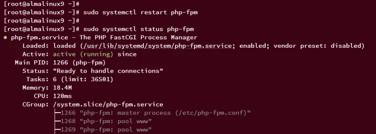 настроить php-fpm