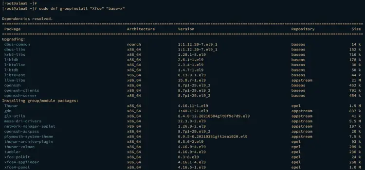 установить xfce desktop