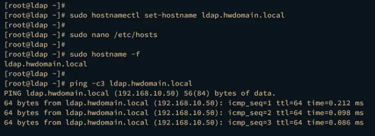 настройка fqdn