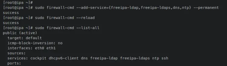 настройка firewalld