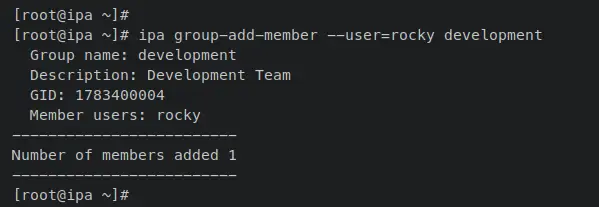 добавить пользователя в группу