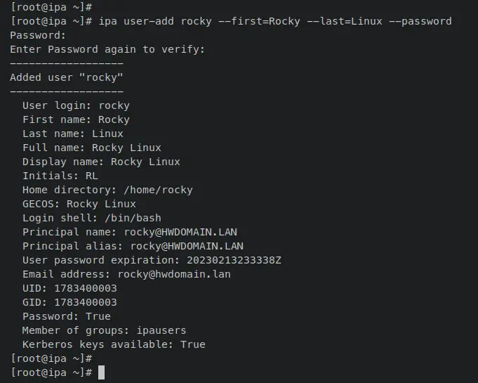 добавить пользователя firsdt