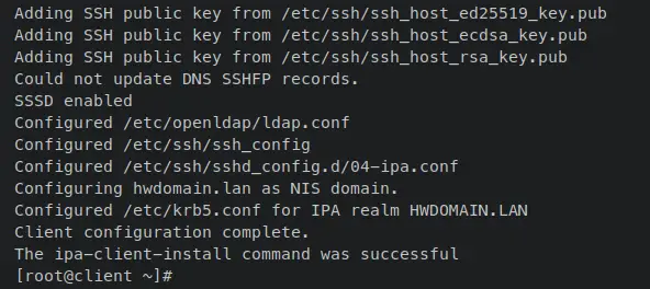 клиент добавлен