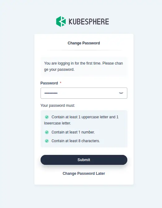 сменить пароль