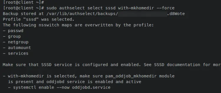 настройка аутентификации по умолчанию