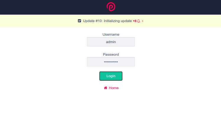 вход администратора