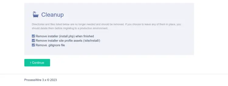 Очистка после установки