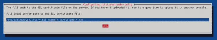 Jitsi Public Key SSL