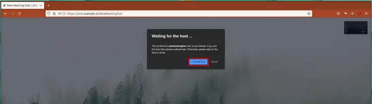 Аутентификация Jitsi для модератора