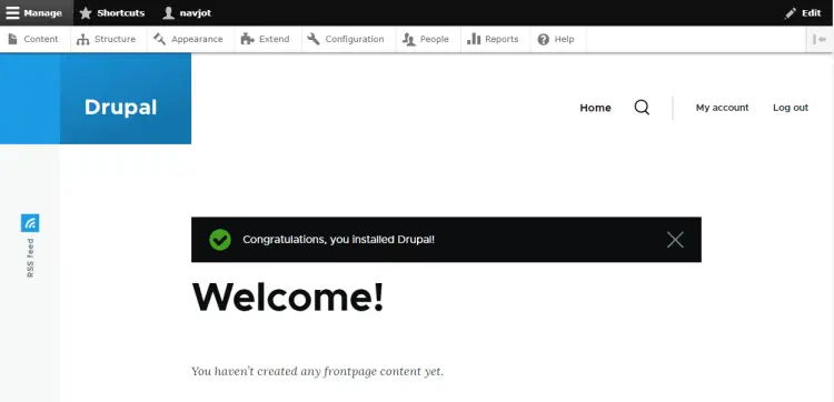 Панель управления Drupal