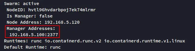 проверка состояния узла