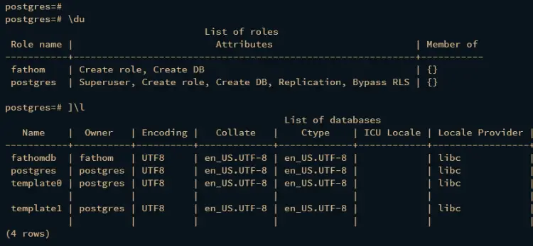 проверка пользователя и базы данных