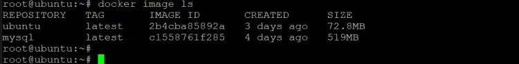 убедитесь, что образ ubuntu:12.04 больше не отображается.