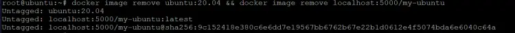 удалите локально кэшированный образ ubuntu