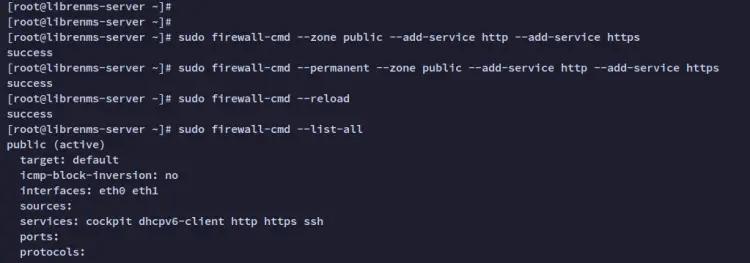 настройка firewalld